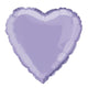 Lavender Heart Foil Balloon 45cm - Party Savers