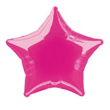 Bright Pink Star Foil Balloon 50cm - Party Savers