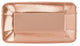 Rose Gold Foil Rectangle Appetizer Plates 23cm x 13cm 8pk - Party Savers