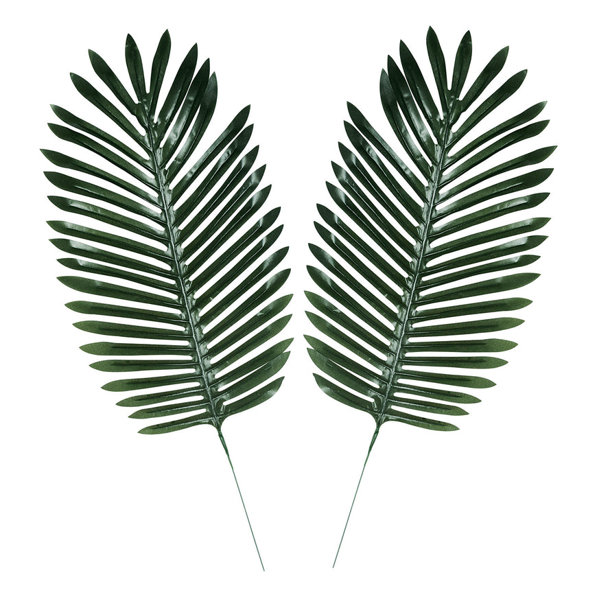 Fabric Fern Palm Leaves 24.5in x 10.5in 2pk