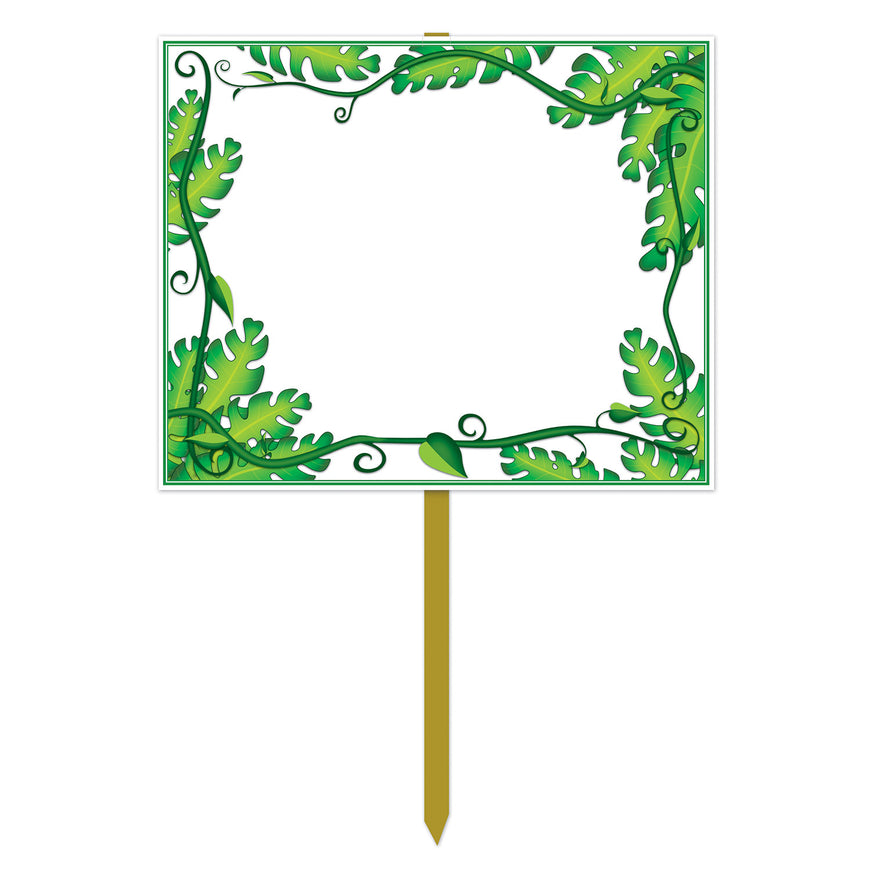 Blank Jungle Yard Sign 12in x 15in Each