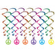 Peace Sign Hanging Whirls 12pk