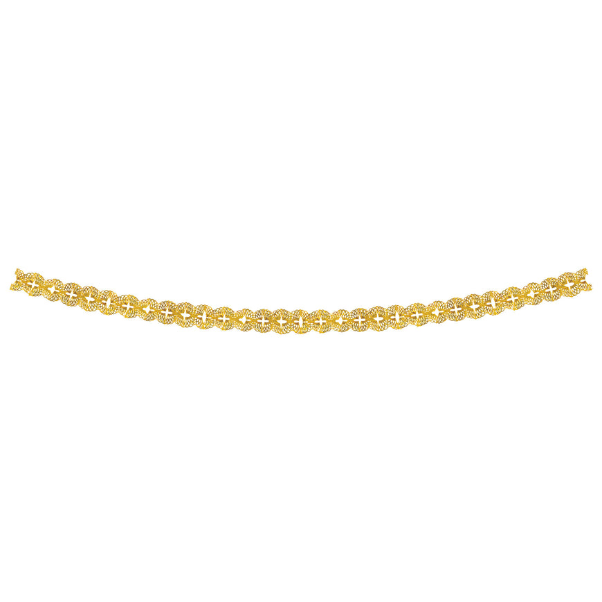 Gold Metallic Garland 5in x 12ft Each