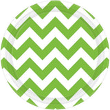 Chevron Round Paper Plates 17cm 8pk