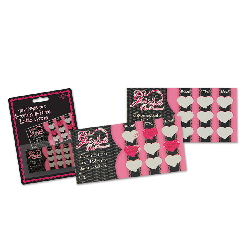 Girls' Night Out Scratch-A-Dare Game 5cm x 10cm 12pk - Party Savers