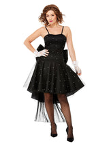 Womens Costumes - Black 80s Rara Dress