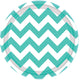 Chevron Round Paper Plates 23cm 8pk