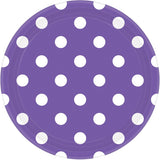 Dots Round Paper Plates 23cm 8pk