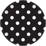 Dots Round Paper Plates 23cm 8pk