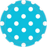 Dots Round Paper Plates 23cm 8pk