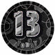 Glitz Black Jumbo 13 Birthday Badge Each