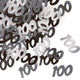 Black Glitz 100th Birthday Confetti 14gms - Party Savers