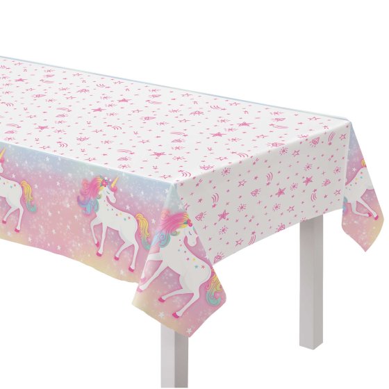 Enchanted Unicorn Plastic Tablecover 137cm x 243cm Each