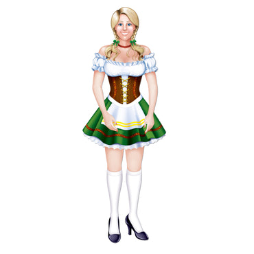 Jointed Oktoberfest Fraulein 97cm - Party Savers