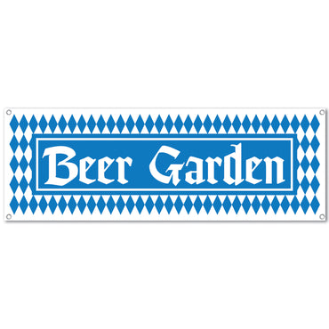 Beer Garden Sign Banner 5ft x 21in Each - Party Savers