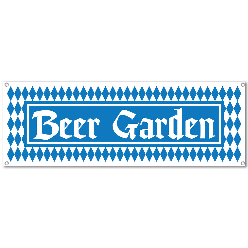 Beer Garden Sign Banner 5ft x 21in Each - Party Savers