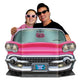 Pink Convertible Photo Prop 106cm x 63cm - Party Savers