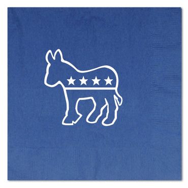 Democratic Luncheon Napkins Blue 16pk - Party Savers