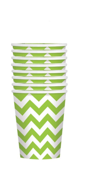 Chevron Cups 266ml 8pk