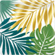 Key West Palm Leaves Square NPC Paper Plates 26cm 8pk- Party Savers