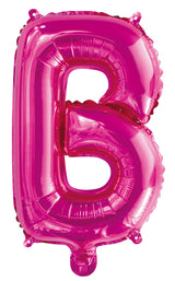 Letter B Bright Pink Foil Balloon 35cm - Party Savers