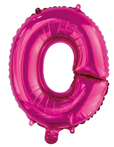 Letter O Bright Pink Foil Balloon 35cm - Party Savers