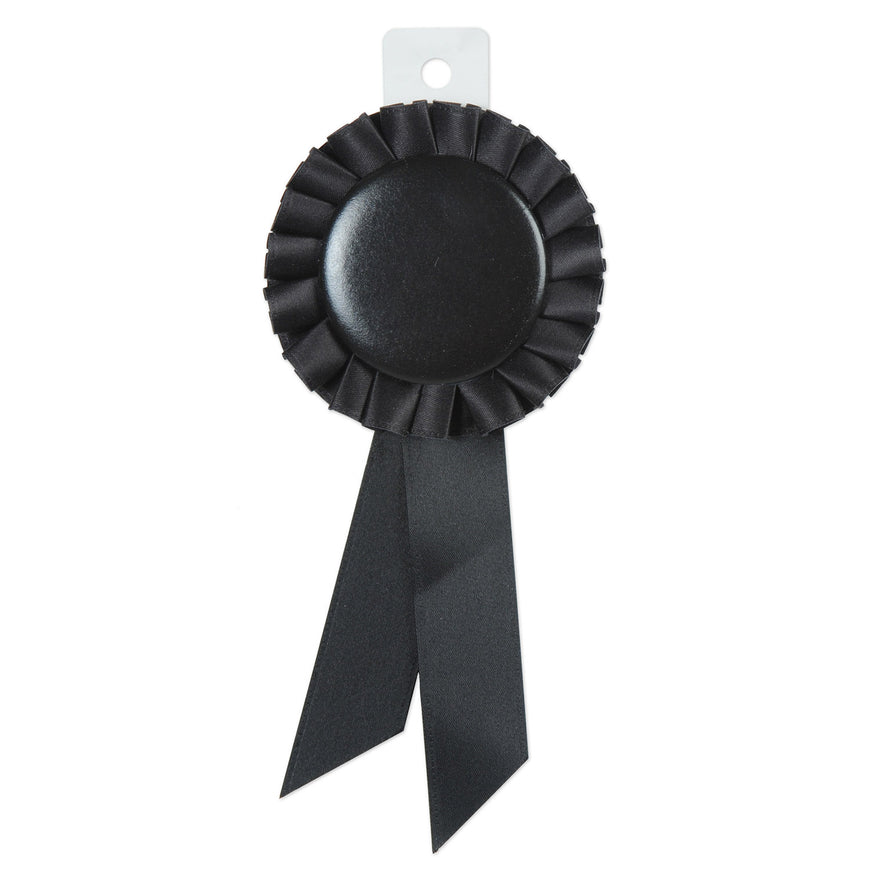 Black Award Ribbon 3.75in x 6.5in Each