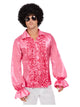 60s Hot Pink Ruffled Shirt