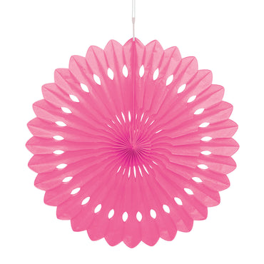 Bright Pink Decorative Fan 40cm - Party Savers