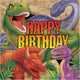 Dino Blast Happy Birthday Lunch Napkins 16pk - Party Savers