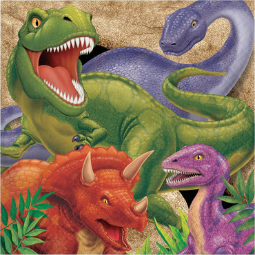 Dino Blast Lunch Napkins 16pk - Party Savers