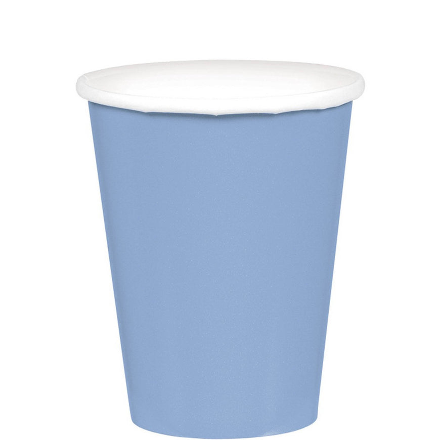 Robin Egg Blue Paper Cups 266ml 20pk - Party Savers