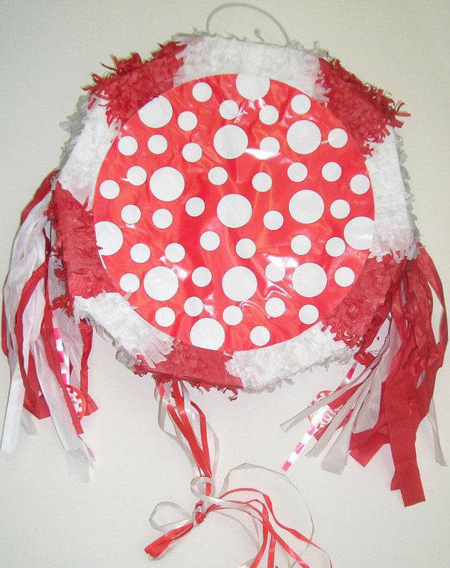 Dots Ruby Red Pop Out Pull Mini Pinata 28.5cm x 29cm x 7cm Each