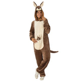 Adult Costume - Kangaroo Furry Onesie - Party Savers