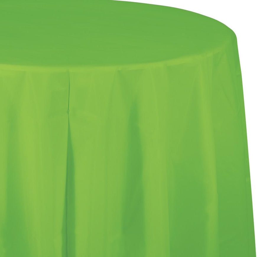 Berry Plastic Round Tablecover 213cm - Party Savers