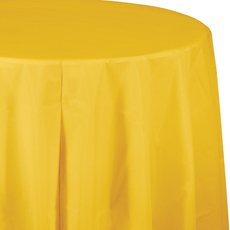 Berry Plastic Round Tablecover 213cm - Party Savers