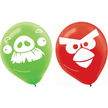 Angry Birds Latex Balloon 6pk - Party Savers