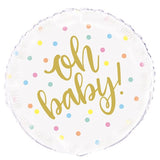 Oh Baby Foil Balloon 45cm - Party Savers