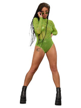 Women's Costume - Fever Cannabis Sheer Bodysuit