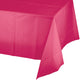 Bright Pink Plastic Rectangular Tablecover 137cm x 274cm - Party Savers