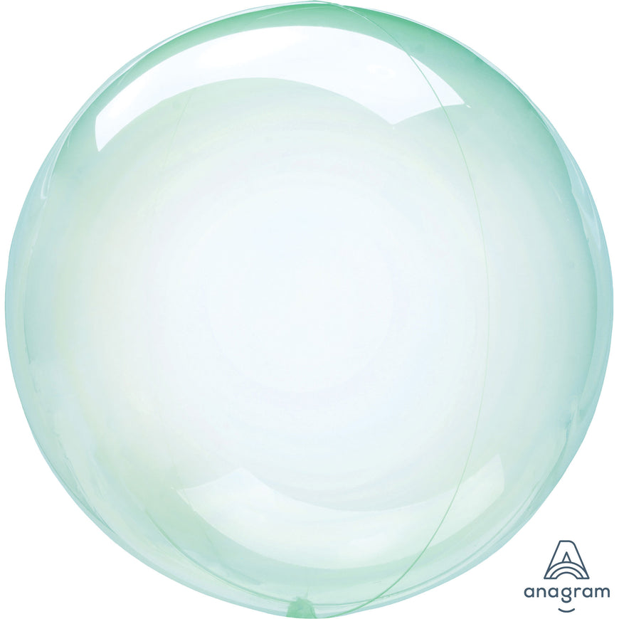 Crystal Clearz Green Round Balloon - Party Savers