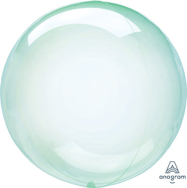 Crystal Clearz Petite Green Round Balloon - Party Savers