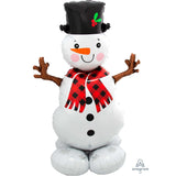 AirLoonz Snowman foil Balloon 88cm x 139cm Each - Party Savers