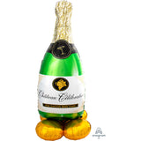 AirLoonz Bubbly Wine Bottle Foil Balloon 83cm x 139cm Each - Party Savers