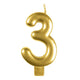 Numeral Moulded Candle 8cm Each