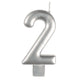 Numeral Moulded Candle 8cm Each