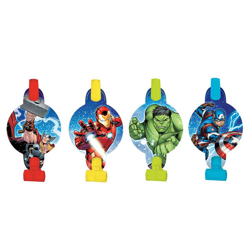 Avengers Epic Medallion Blowouts 8pk - Party Savers