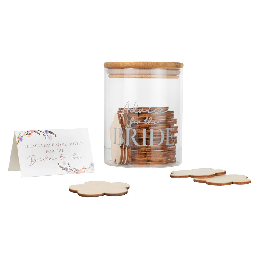 Boho Bride Alternative Guest Book Jar & Discs Each