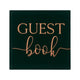 Botanical Wedding Green Velvet Bronze Foiled Guest Book Each