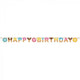 Donut Time Happy Birthday Ribbon Banner 15cm x 2.6m